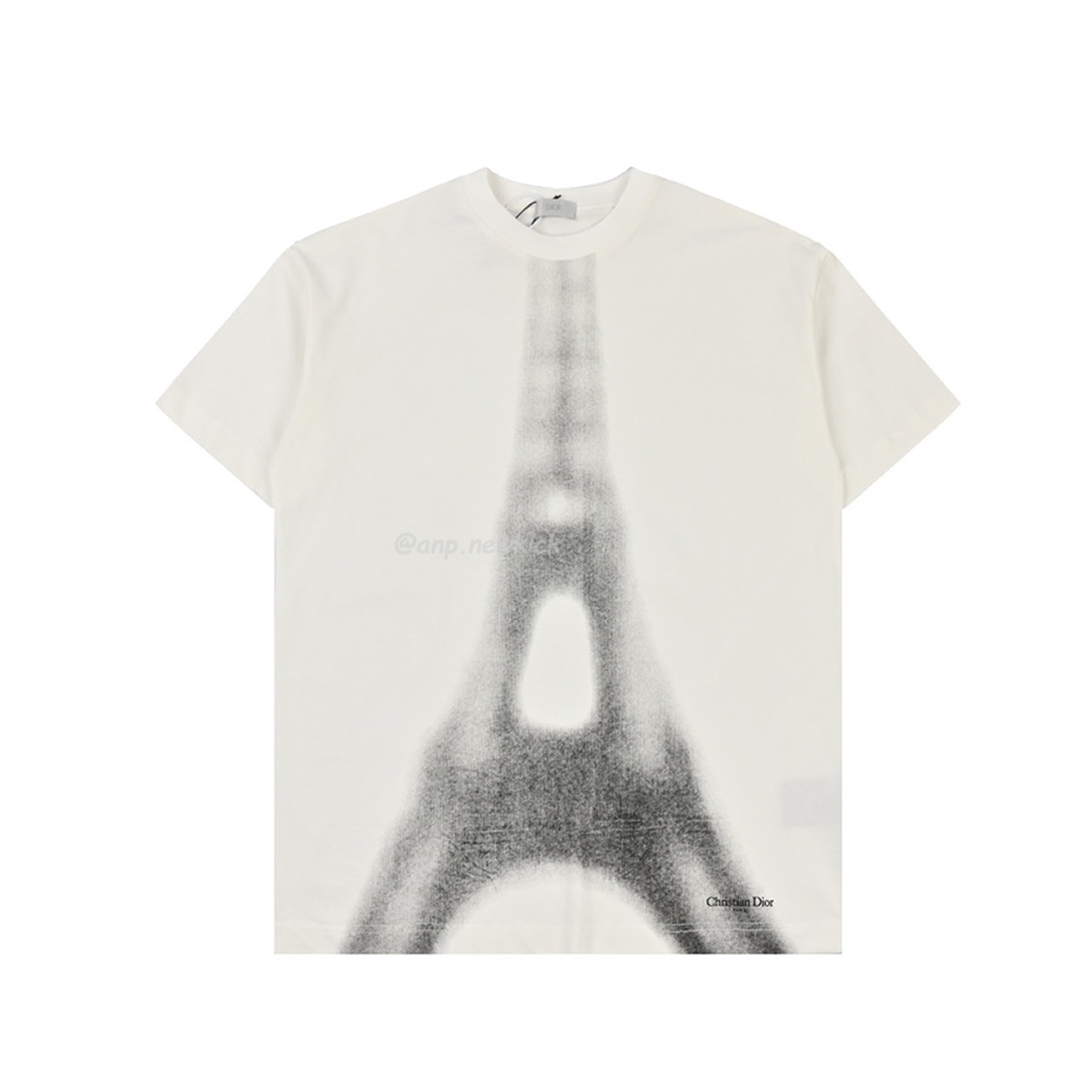 Dior Iron Tower Inkjet Short Sleeved T Shirt (4) - newkick.vip